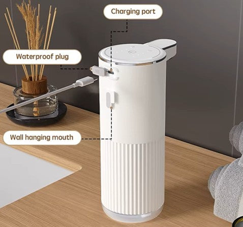 Dispensador Automático de Jabón en Espuma 360ml – Sensor Inteligente y Carga USB-C