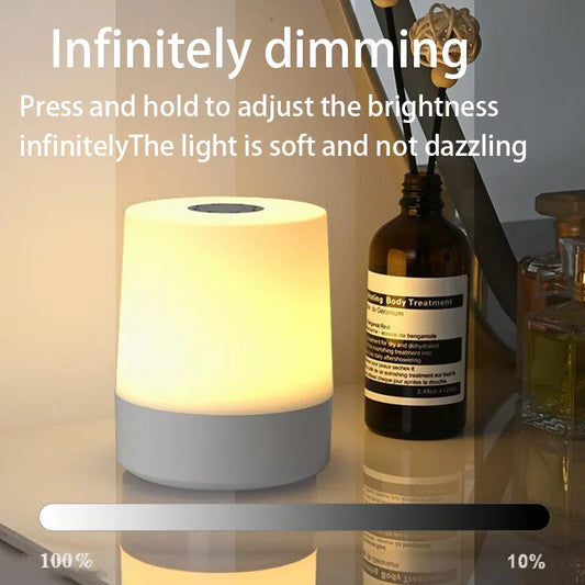 Touch Night Lamp USB LED – Luz Nocturna Recargable de 3 Colores