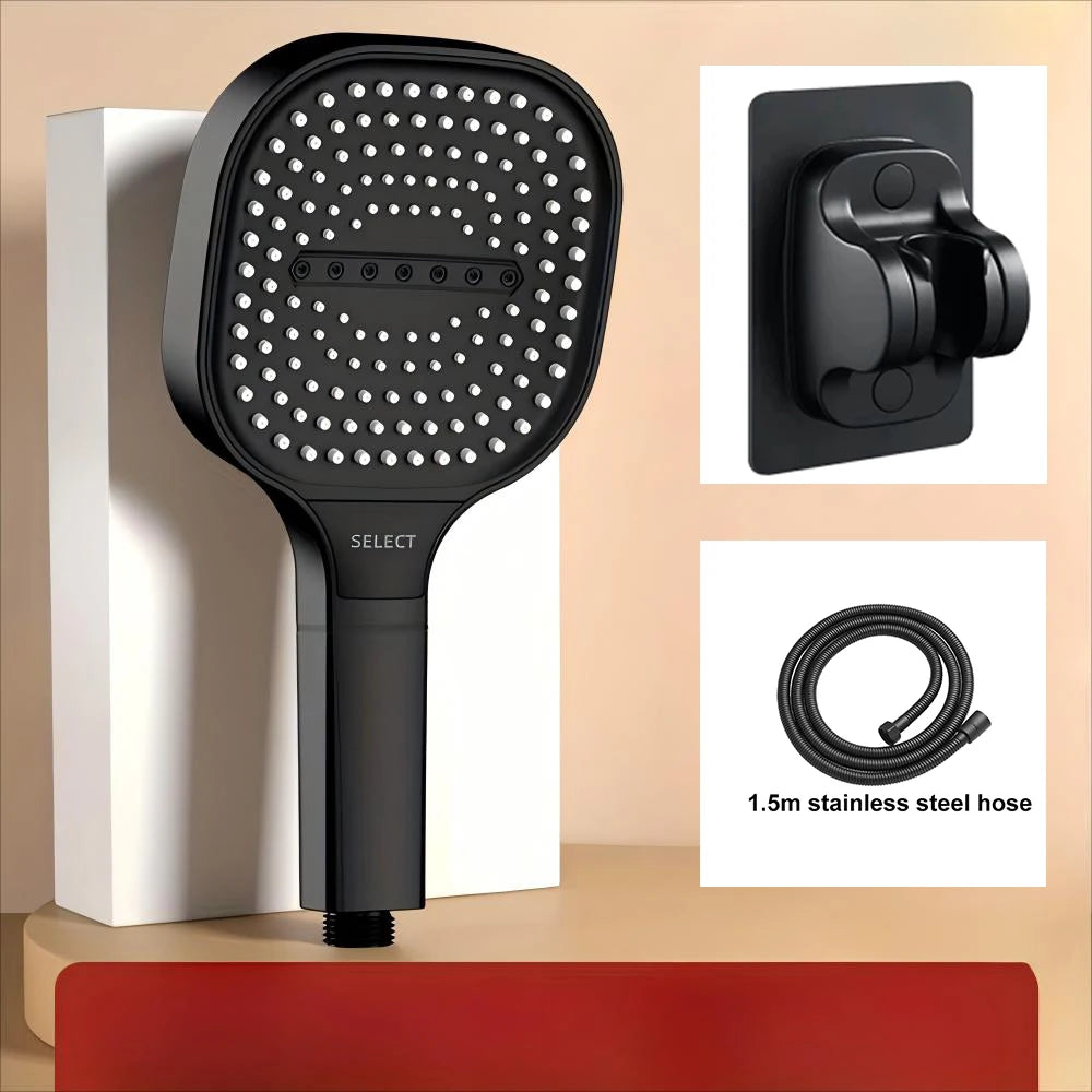 Ducha de Mano 13 cm – 3 Modos de Alta Presión con Filtro