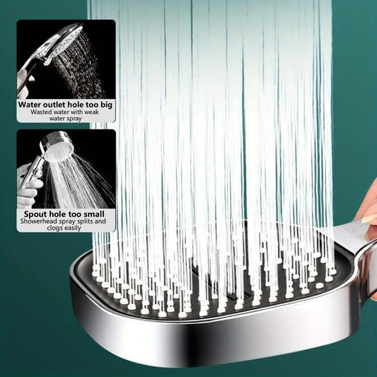 Ducha de Mano 13 cm – 3 Modos de Alta Presión con Filtro